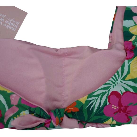 NWT Dippin Daisy’s One Shoulder Tropical Bikini Set High Waist Swimsuit USA Made - Picture 14 of 15